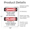 Signmission Do Not Leave Door Open Or Unlocked Bilingual, 10 in W x Rectangle, Vinyl Decal OS-2PACK-DS-D-1014-VS-1152 - alternate 6